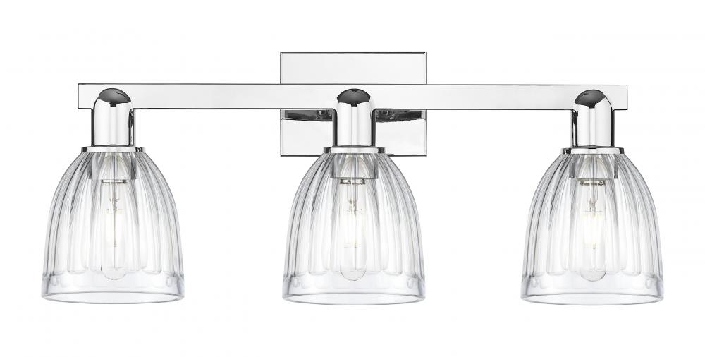 Brookfield - 3 Light - 25 inch - Polished Chrome - Bath Vanity Light