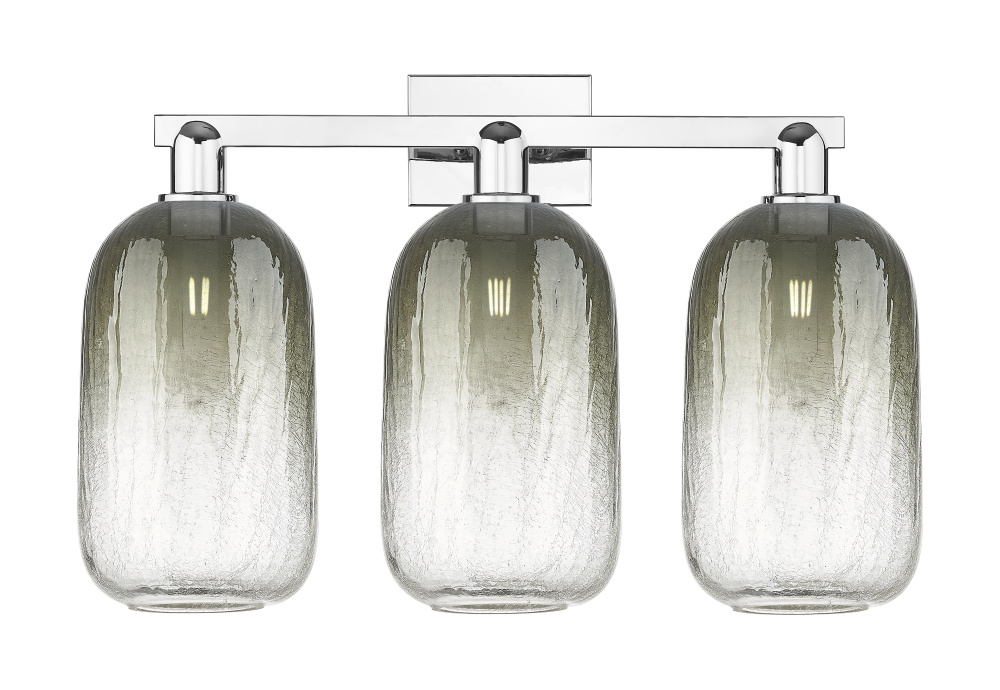 Brookhaven Cloche - 3 Light - 26 inch - Polished Chrome - Bath Vanity Light