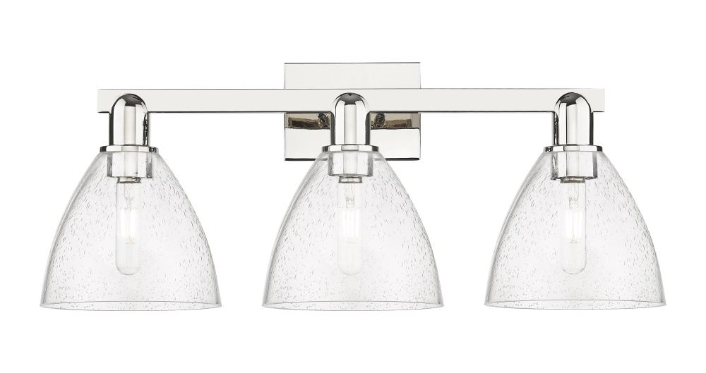 Bristol - 3 Light - 27 inch - Polished Nickel - Bath Vanity Light