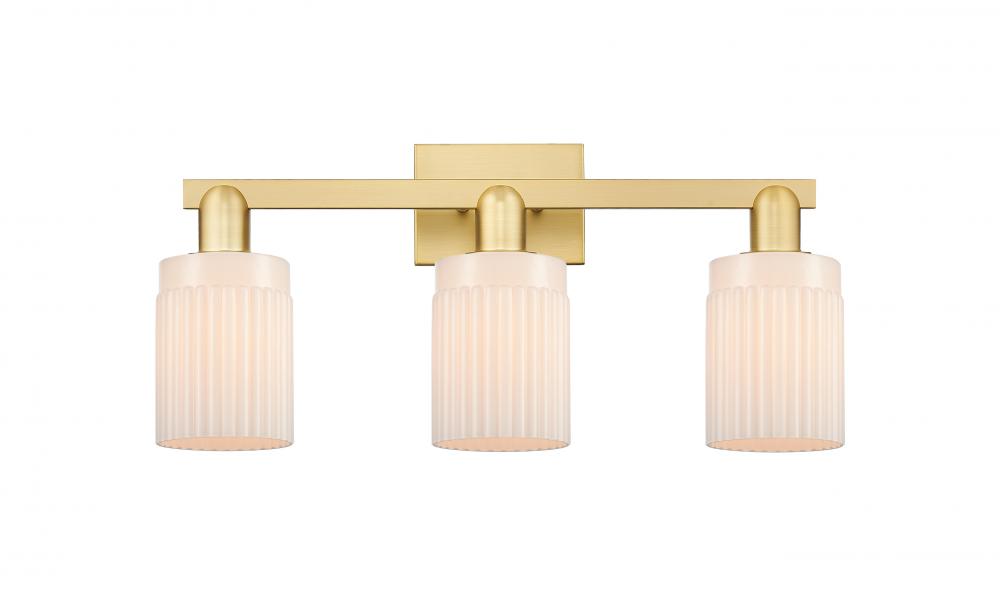 Hadley - 3 Light - 24 inch - Satin Gold - Bath Vanity Light