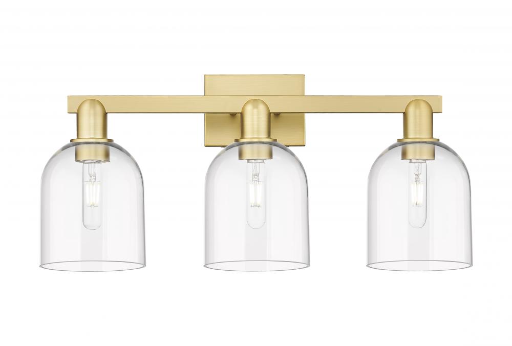 Bella - 3 Light - 25 inch - Satin Gold - Bath Vanity Light