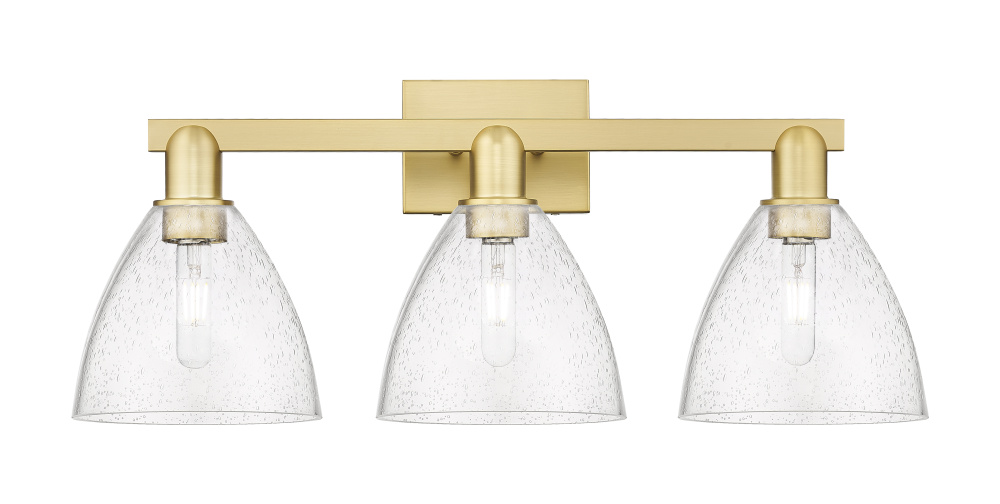 Bristol - 3 Light - 27 inch - Satin Gold - Bath Vanity Light