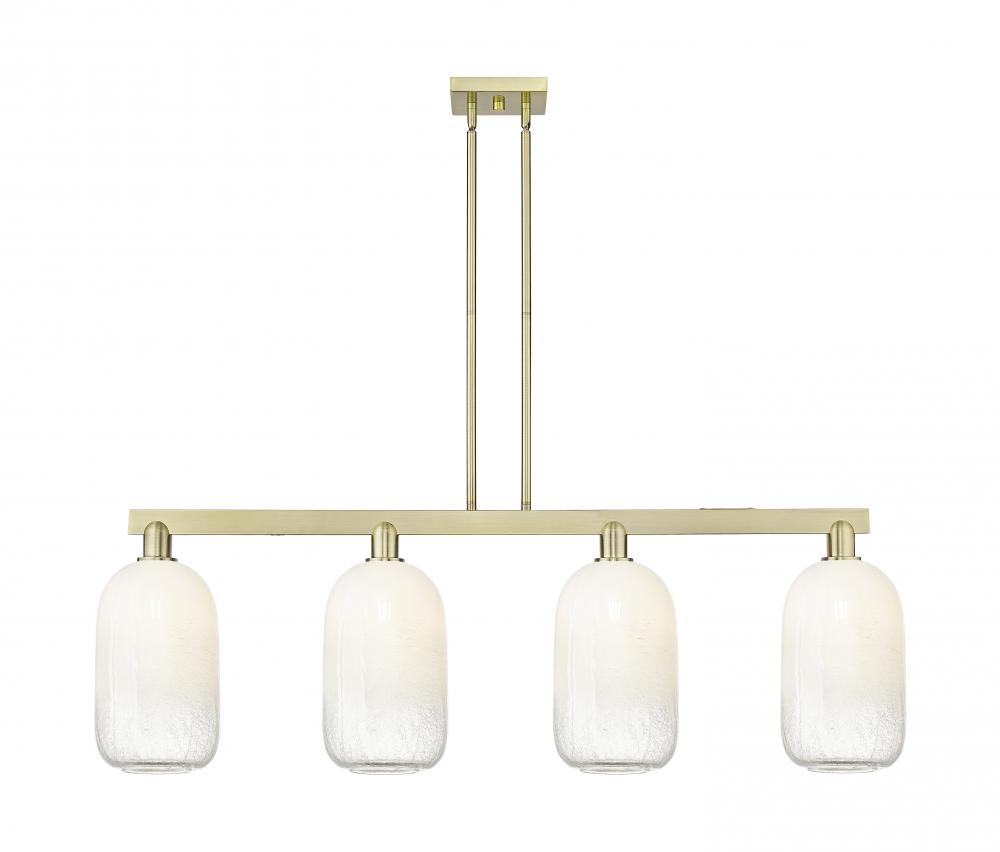Brookhaven Cloche - 4 Light - 48 inch - Antique Brass - Stem hung - Island Light