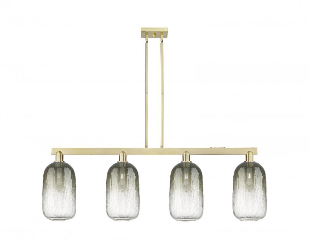 Brookhaven Cloche - 4 Light - 48 inch - Antique Brass - Stem hung - Island Light