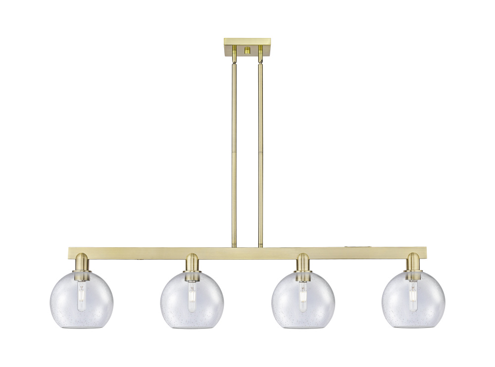 Athens - 4 Light - 51 inch - Antique Copper - Stem hung - Island Light