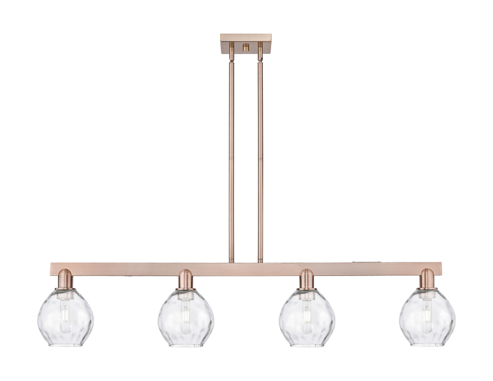 Waverly - 4 Light - 49 inch - Antique Copper - Stem hung - Island Light