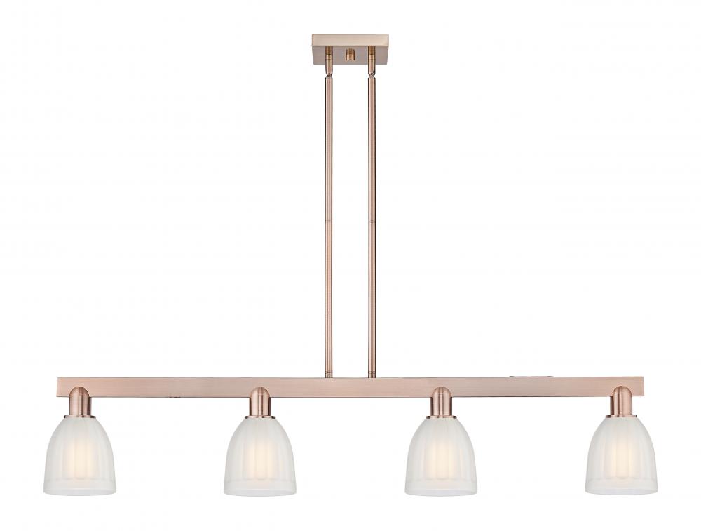 Brookfield - 4 Light - 49 inch - Antique Copper - Stem hung - Island Light