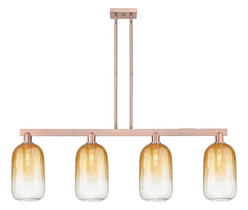 Brookhaven Cloche - 4 Light - 48 inch - Antique Copper - Stem hung - Island Light