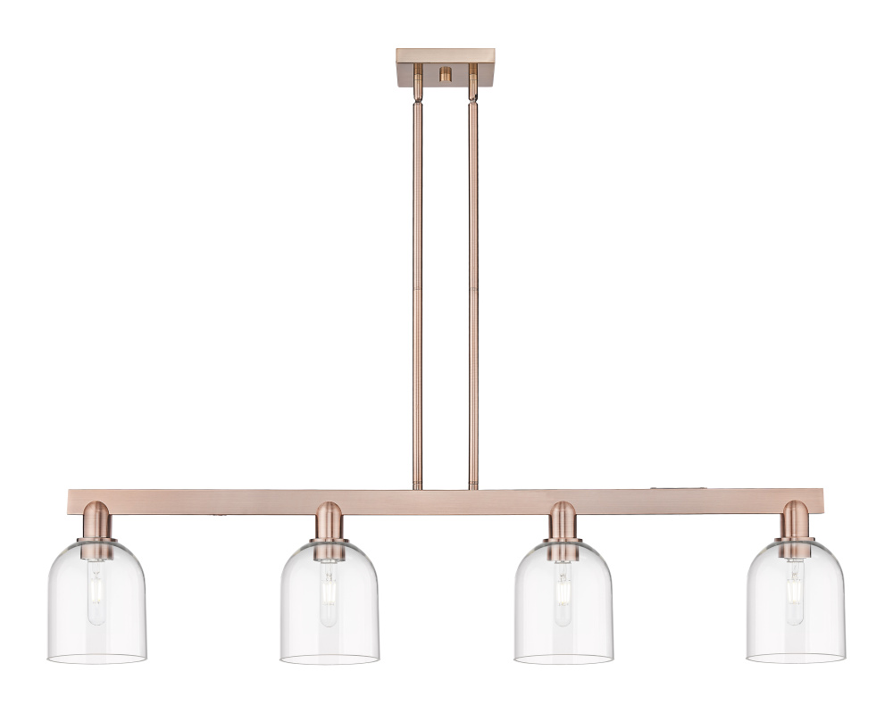 Bella - 4 Light - 48 inch - Antique Copper - Stem hung - Island Light