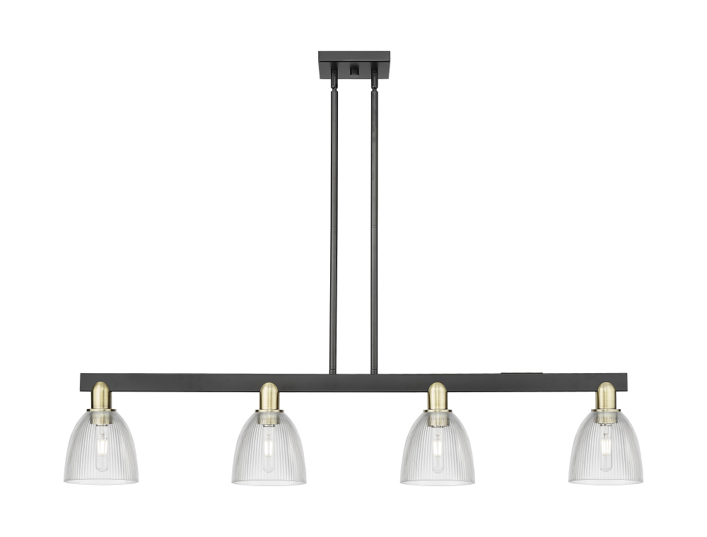 Castile - 4 Light - 49 inch - Black Antique Brass - Stem hung - Island Light