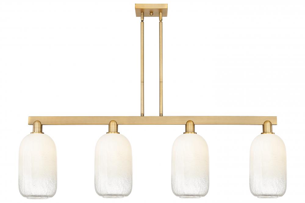 Brookhaven Cloche - 4 Light - 48 inch - Brushed Brass - Stem hung - Island Light