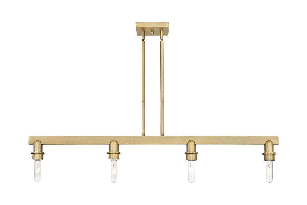 Arcadia - 4 Light - 46 inch - Brushed Brass - Linear Pendant
