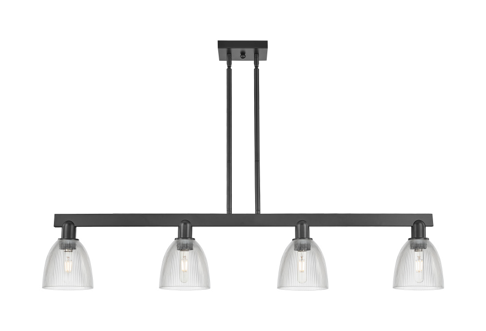 Castile - 4 Light - 49 inch - Matte Black - Stem hung - Island Light