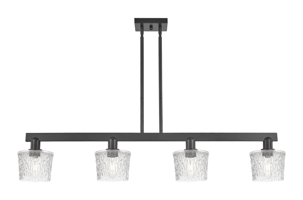 Niagara - 4 Light - 49 inch - Matte Black - Stem hung - Island Light