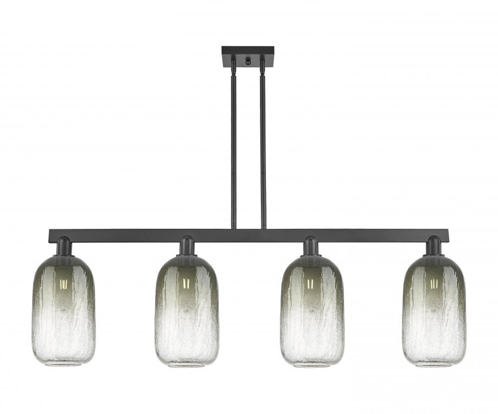 Brookhaven Cloche - 4 Light - 48 inch - Matte Black - Stem hung - Island Light