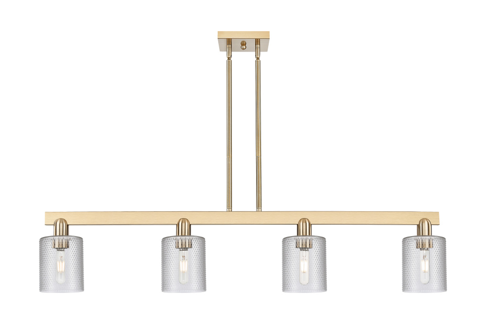 Cobbleskill - 4 Light - 48 inch - Champagne Bronze - Stem hung - Island Light