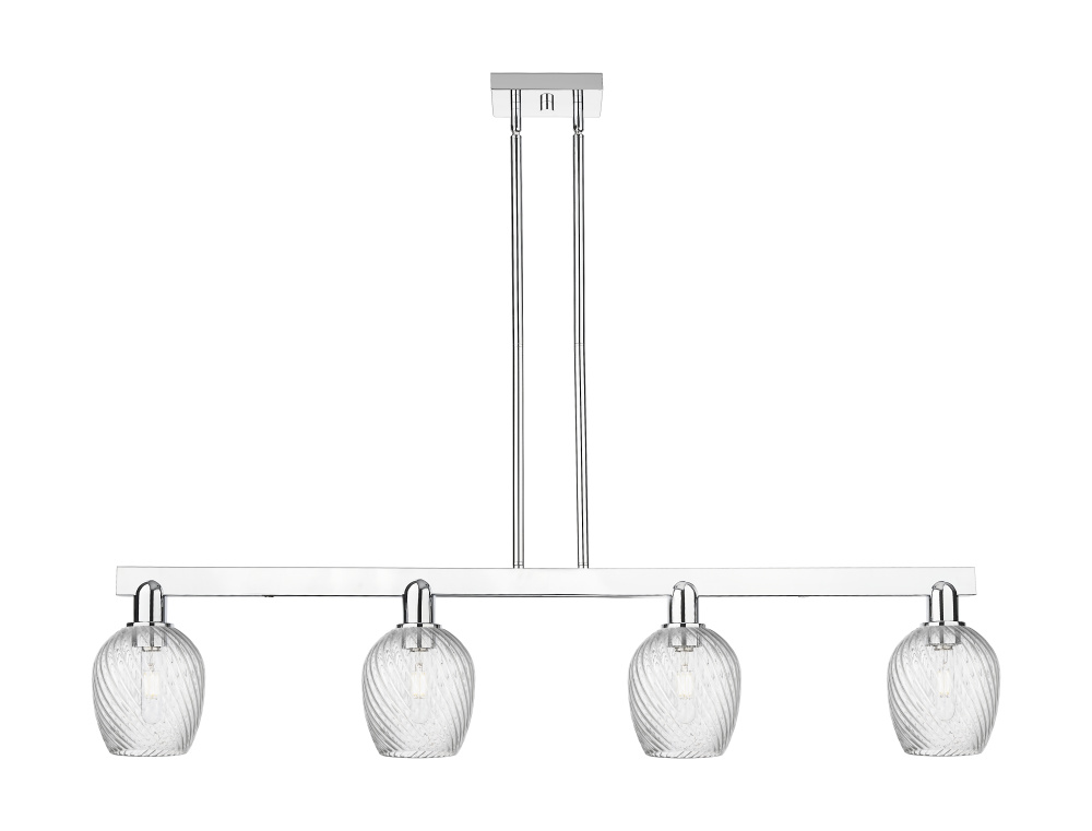 Salina - 4 Light - 49 inch - Polished Chrome - Stem hung - Island Light