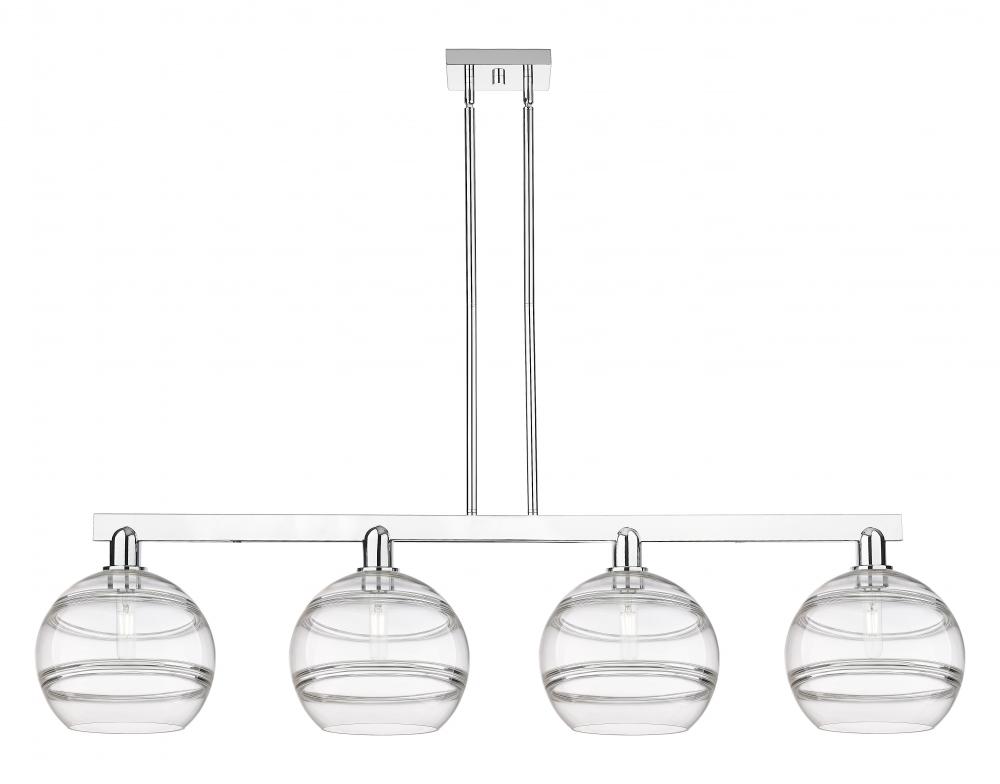 Rochester - 4 Light - 53 inch - Polished Chrome - Stem hung - Island Light