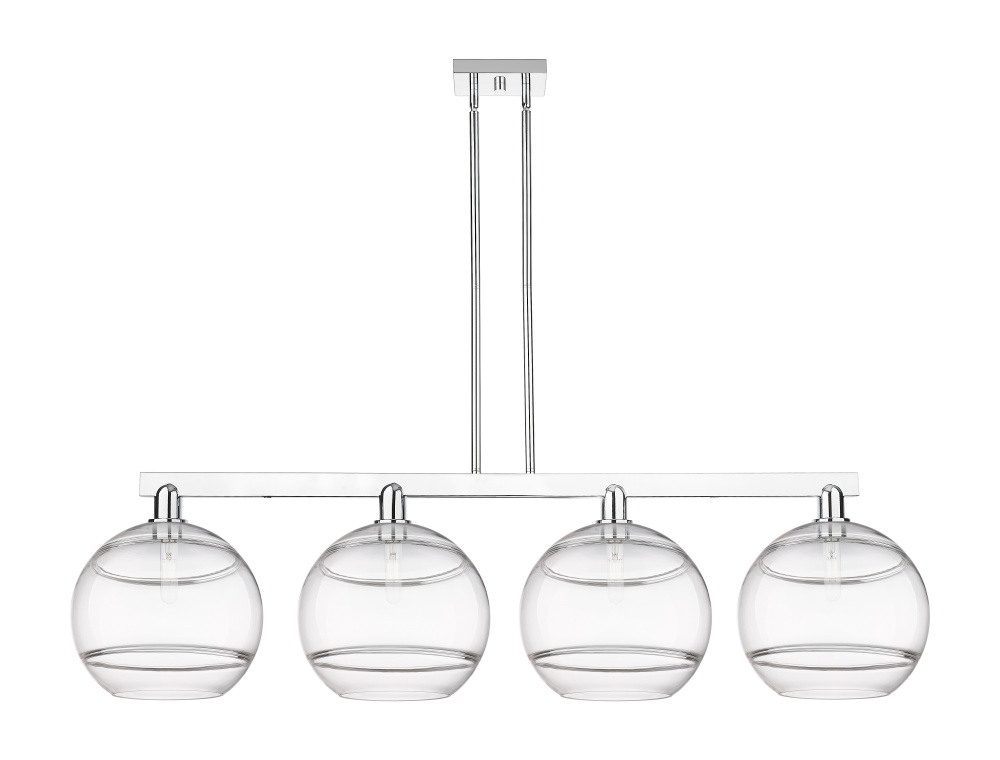 Rochester - 4 Light - 55 inch - Polished Chrome - Stem hung - Island Light