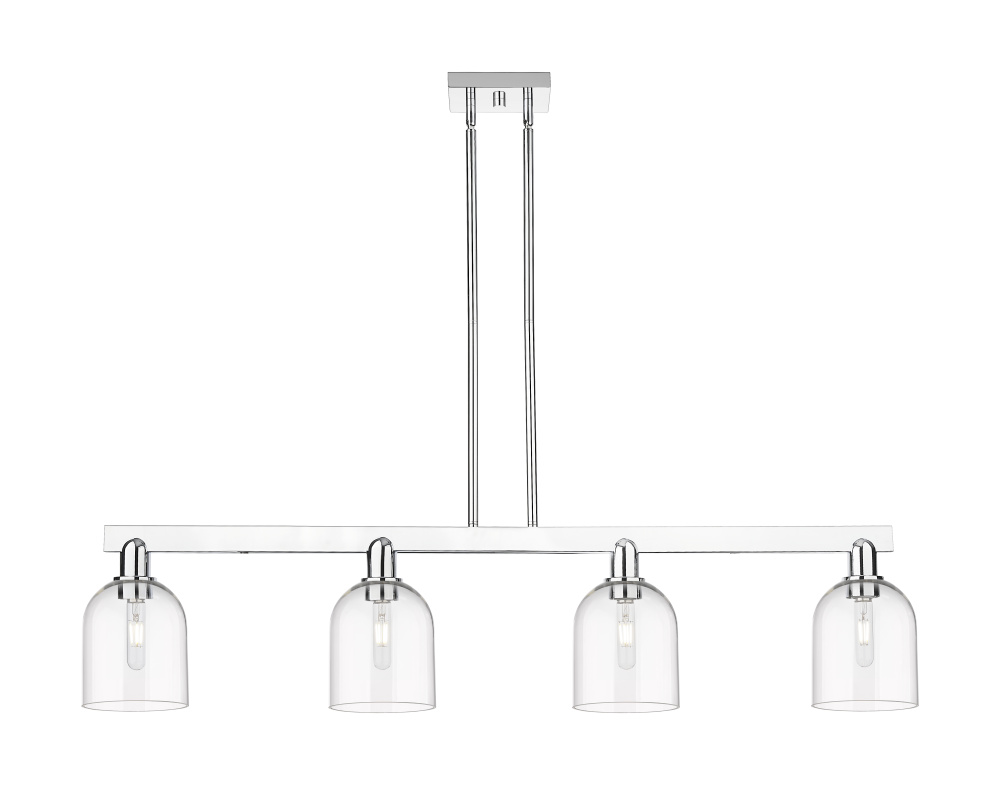 Bella - 4 Light - 48 inch - Polished Chrome - Stem hung - Island Light