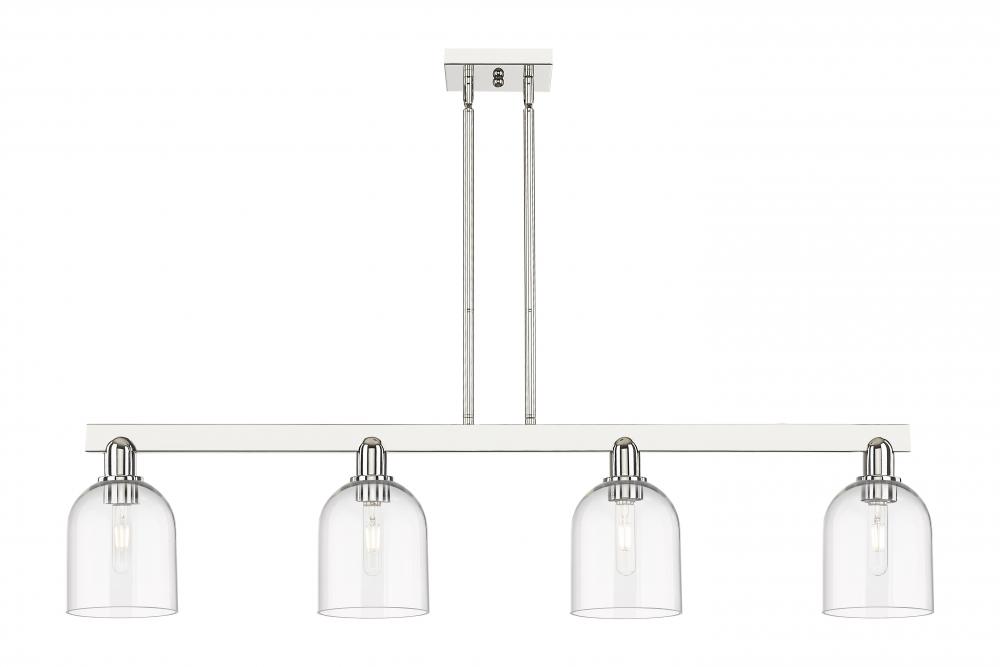 Bella - 4 Light - 48 inch - Polished Nickel - Stem hung - Island Light