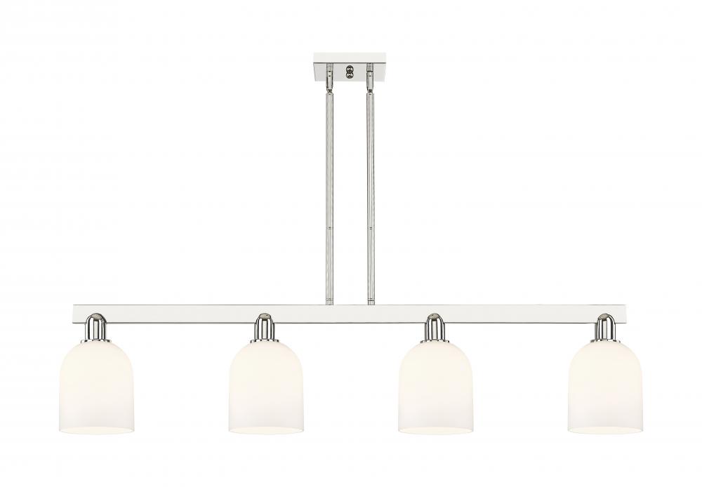 Bella - 4 Light - 48 inch - Polished Nickel - Stem hung - Island Light