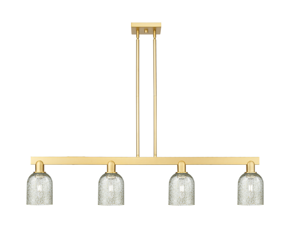 Caledonia - 4 Light - 48 inch - Satin Gold - Stem hung - Island Light