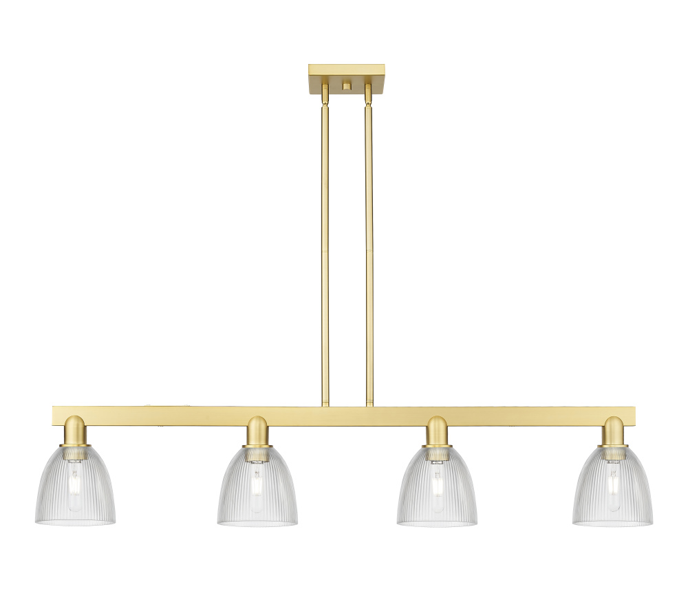 Castile - 4 Light - 49 inch - Satin Gold - Stem hung - Island Light