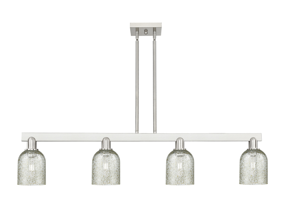 Caledonia - 4 Light - 48 inch - Brushed Satin Nickel - Stem hung - Island Light