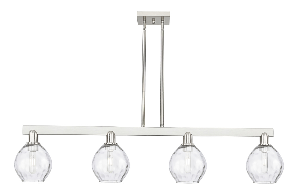 Waverly - 4 Light - 49 inch - Brushed Satin Nickel - Stem hung - Island Light