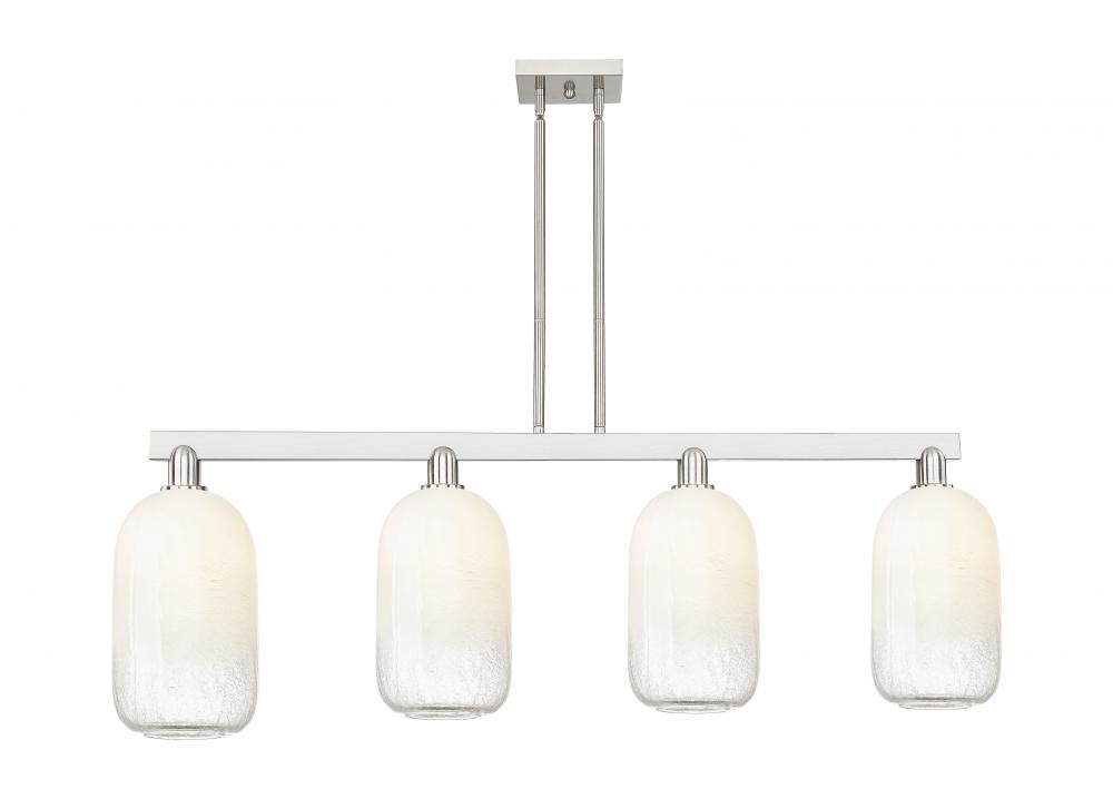 Brookhaven Cloche - 4 Light - 48 inch - Brushed Satin Nickel - Stem hung - Island Light