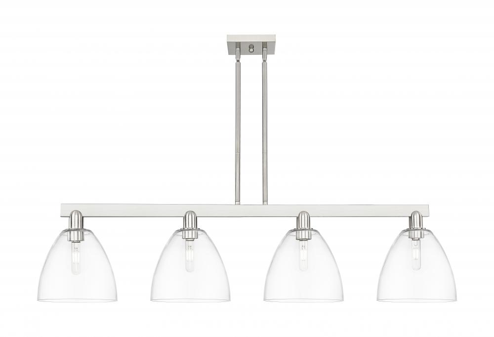 Bristol - 4 Light - 52 inch - Brushed Satin Nickel - Stem hung - Island Light