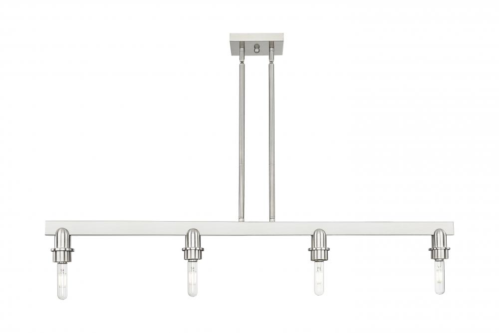 Arcadia - 4 Light - 46 inch - Brushed Satin Nickel - Linear Pendant