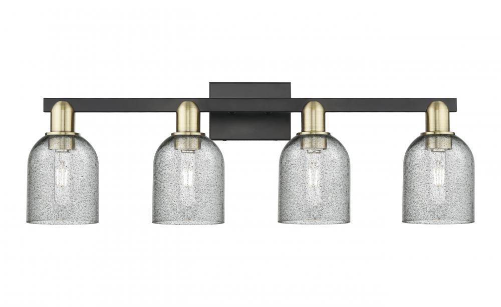 Caledonia - 4 Light - 32 inch - Black Antique Brass - Bath Vanity Light