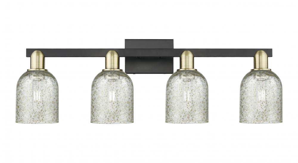 Caledonia - 4 Light - 32 inch - Black Antique Brass - Bath Vanity Light