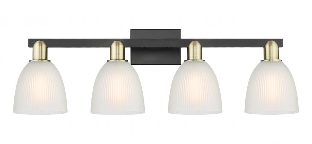 Castile - 4 Light - 33 inch - Black Antique Brass - Bath Vanity Light