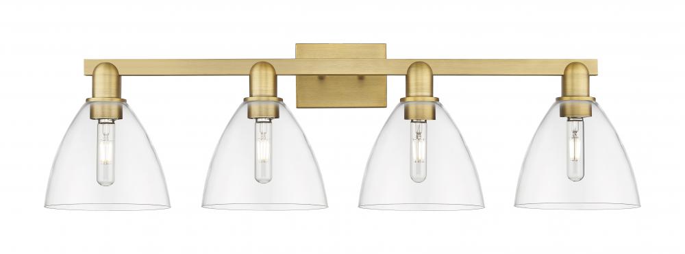 Bristol - 4 Light - 35 inch - Brushed Brass - Bath Vanity Light