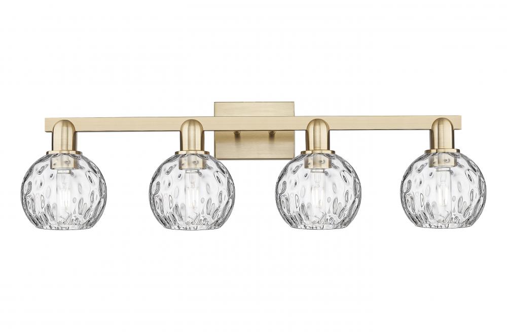 Athens Water Glass - 4 Light - 33 inch - Champagne Bronze - Bath Vanity Light