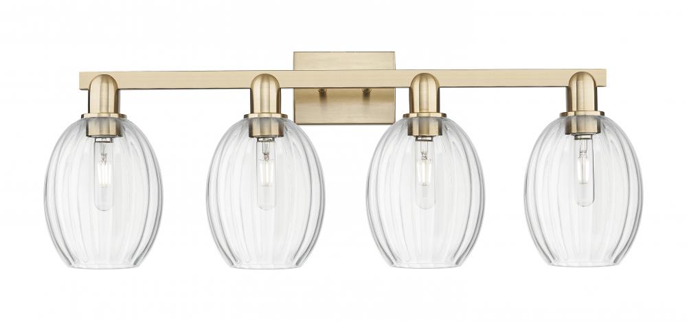 Preston Bulb - 4 Light - 36 inch - Champagne Bronze - Bath Vanity Light