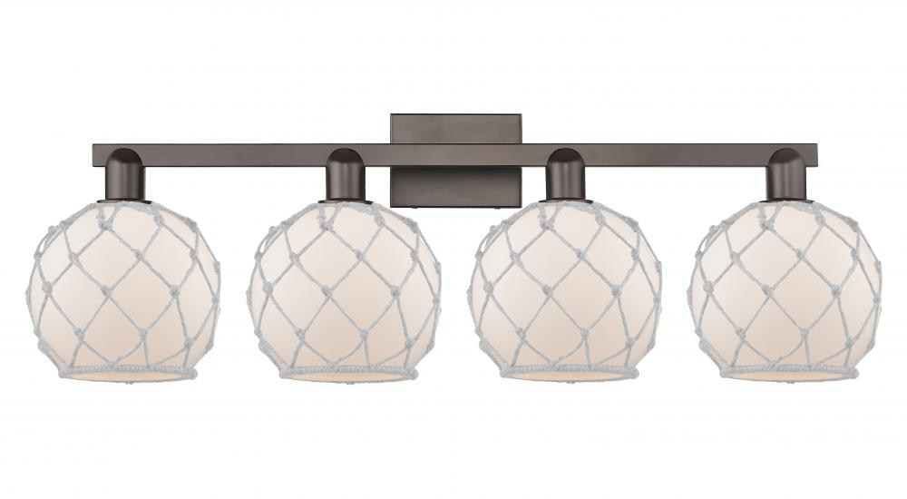 Farmhouse Rope - 4 Light - 35 inch - Oil Rubbed Bronze - Bath Vanity Light