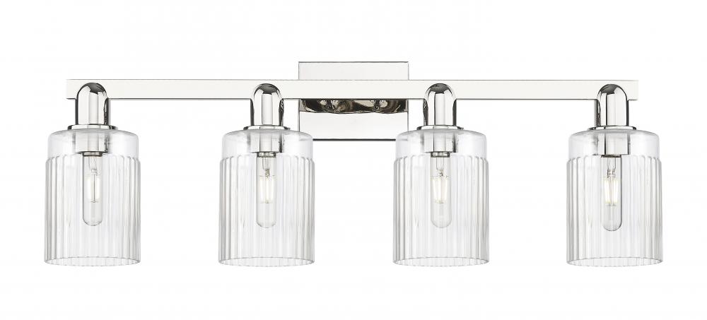 Hadley - 4 Light - 32 inch - Polished Nickel - Bath Vanity Light