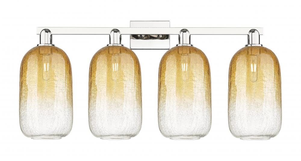 Brookhaven Cloche - 4 Light - 36 inch - Polished Nickel - Bath Vanity Light