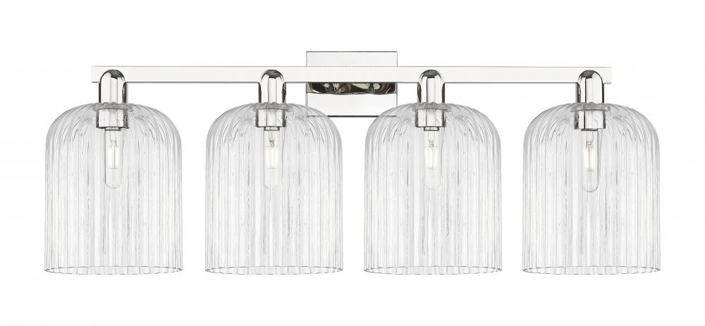 Bridal Veil - 4 Light - 35 inch - Polished Nickel - Bath Vanity Light
