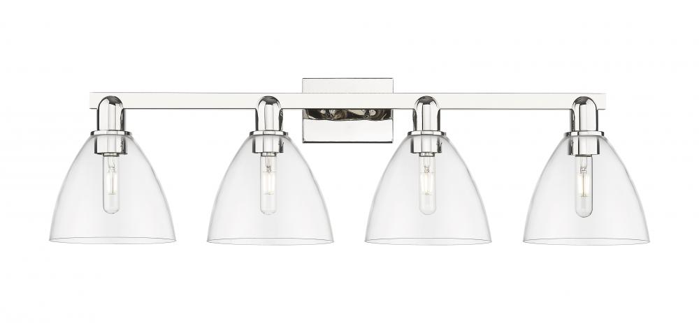 Bristol - 4 Light - 35 inch - Polished Nickel - Bath Vanity Light