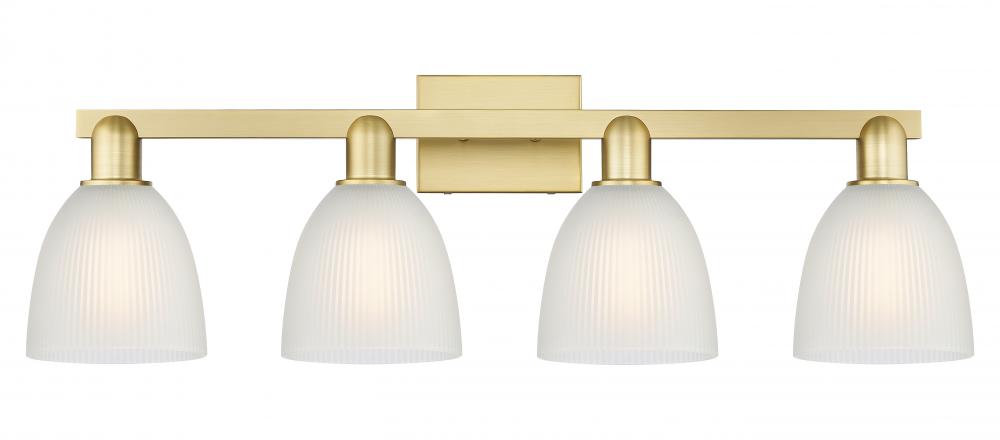Castile - 4 Light - 33 inch - Satin Gold - Bath Vanity Light