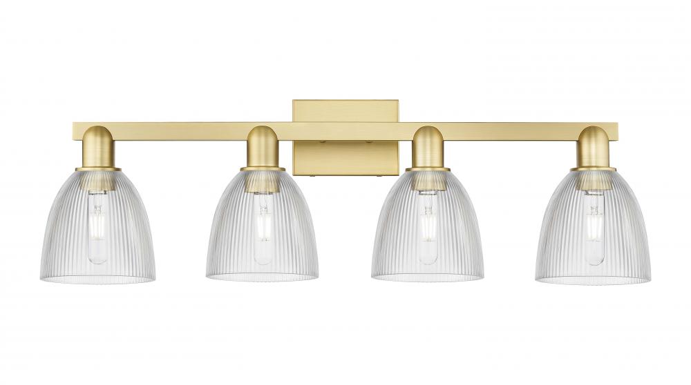 Castile - 4 Light - 33 inch - Satin Gold - Bath Vanity Light