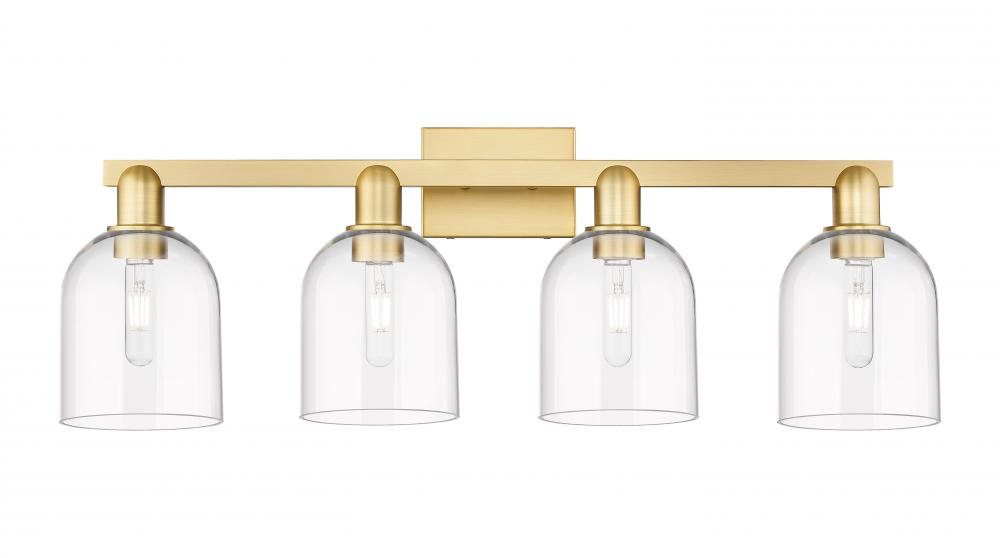 Bella - 4 Light - 33 inch - Satin Gold - Bath Vanity Light