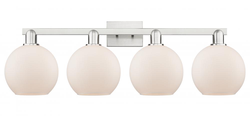 Athens - 4 Light - 35 inch - Brushed Satin Nickel - Bath Vanity Light