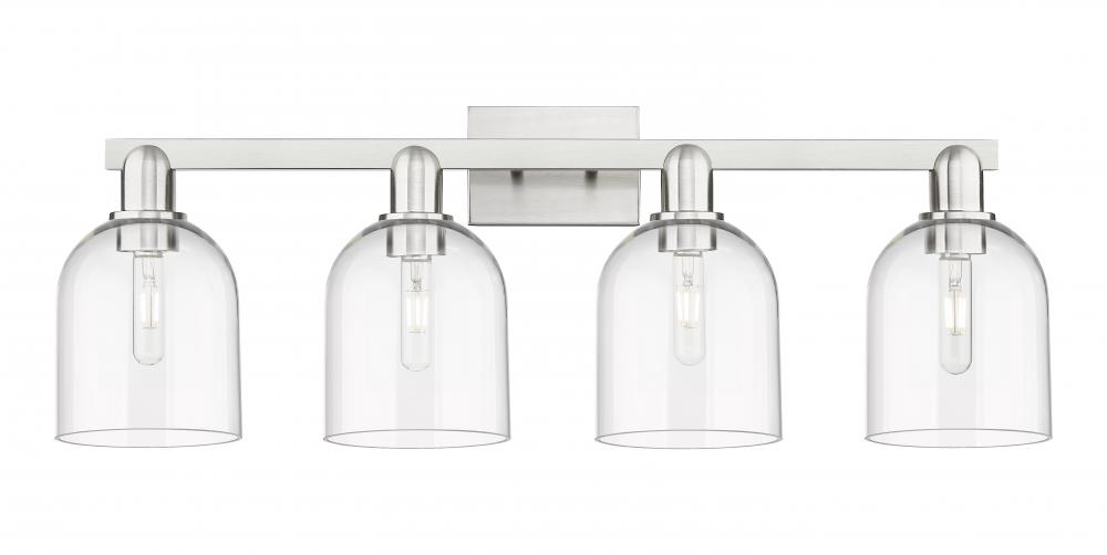 Bella - 4 Light - 33 inch - Brushed Satin Nickel - Bath Vanity Light