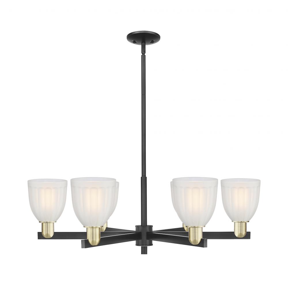 Brookfield - 6 Light - 36 inch - Black Antique Brass - Stem hung - Chandelier